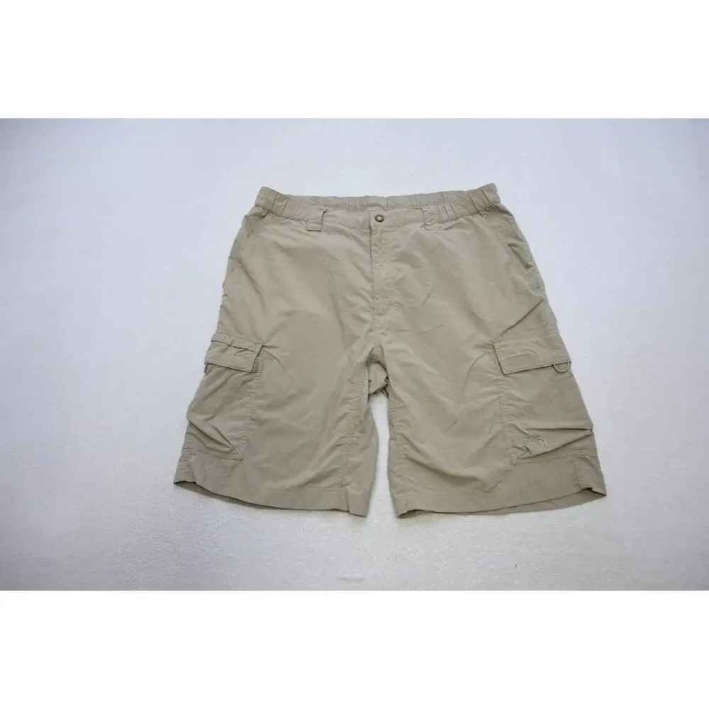 The North Face Nylon‎ Cargo Shorts Fishing Hiking Trekking Beige Mens Sz Large